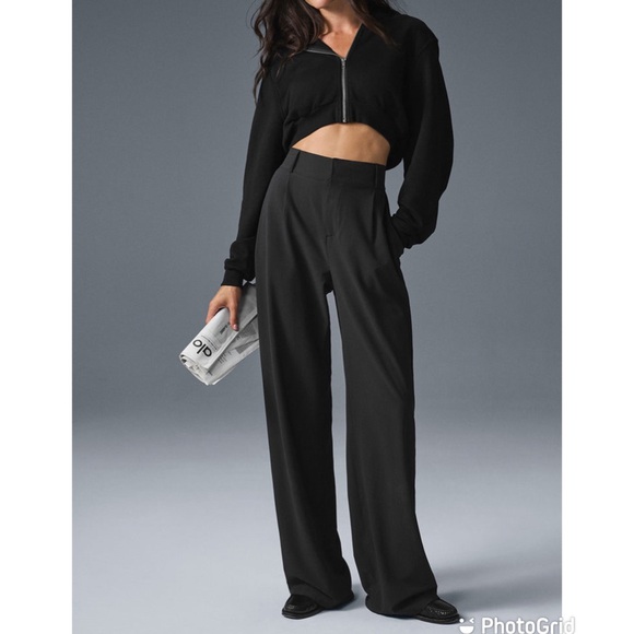 ALO Yoga Pants - ALO High Waist Wide Leg Trouser